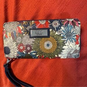 GIGI HILL‎ Floral Wallet with Strap - Multicolor, VGUC